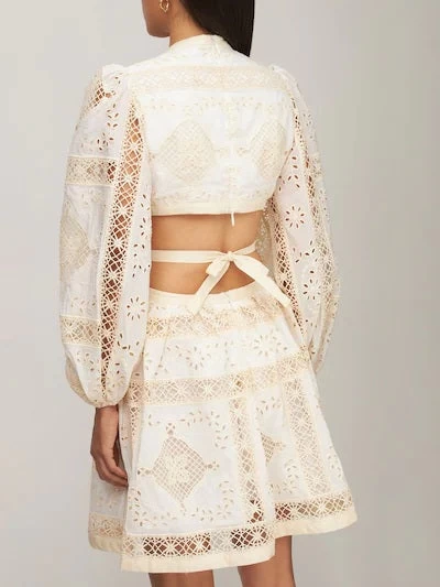 BUY IT ZIMMERMANN Aliane Embroidered Short Dress 4 BUY IT ZIMMERMANN Aliane Embroidered Short Dress - Image 2