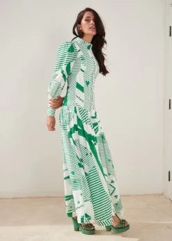 MACKENZIE MODE Button Me Up Maxi (Green) -Fashion Evening Dress Store 1027 green 1 1200x 3863322d 9f60 4ad6 9cd8 15ae09cbcb0d