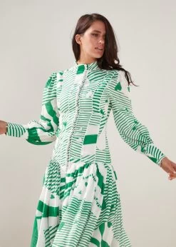 MACKENZIE MODE Button Me Up Maxi (Green) -Fashion Evening Dress Store 1027 green 5 1200x b11e7a59 49b9 46be a0d5 d4b517da397e