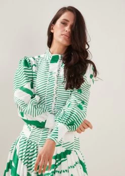 MACKENZIE MODE Button Me Up Maxi (Green) -Fashion Evening Dress Store 1027 green 9 1200x 6082eb26 02d3 494a a187 015a6137bd2e