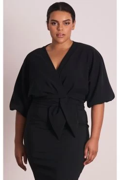 PASDUCHAS Emerson Drape Midi (Black) - RRP $330 -Fashion Evening Dress Store 10 3f3edfaf 1c90 4de4 b1ad b0ad79814eaf 1