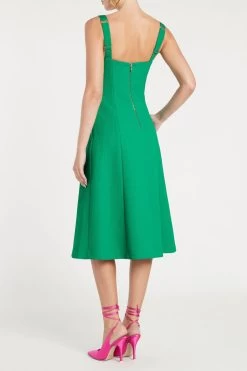 REBECCA VALLANCE Dionne Midi Dress (Golf Green) - RRP $699 -Fashion Evening Dress Store 2203 1618 DIONNE MIDI GOLF GREEN 3 webres 56605.1659320483 1
