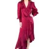 BUY IT ZIMMERMANN Silk Wrap Midi Dress (Pinot Red) -Fashion Evening Dress Store 22 f451ad07 b47b 417e a523 51f16ceeeaff