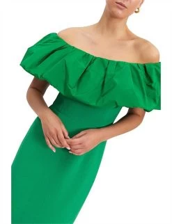 REBECCA VALLANCE Virgil Midi Dress (Green) - RRP $649 -Fashion Evening Dress Store 2491765 22067662 8926154