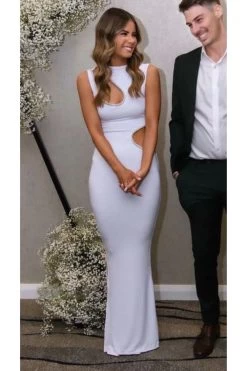 BUY IT Ivona Skelo Vivia Dress (White) -Fashion Evening Dress Store 4 892a9dc0 556b 401b 96d4 0e0e0e5b3fd8 1