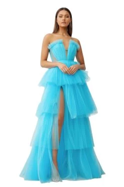 LEXI Cruz Dress (Turquoise Blue) - RRP $499