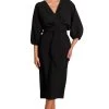 PASDUCHAS Emerson Drape Midi (Black) - RRP $330