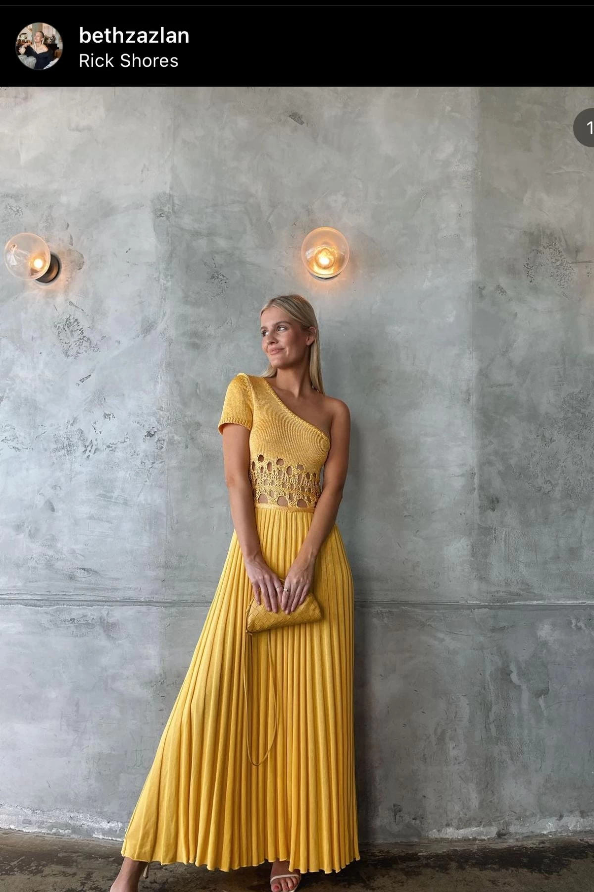 CHRISTOPHER ESBER Crochet One Shoulder Dress (Yellow) - RRP $970 4 CHRISTOPHER ESBER Crochet One Shoulder Dress (Yellow) - RRP $970 - Image 2