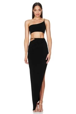 BUY IT NOOKIE Alyssa Chain Crop & Skirt (Black)