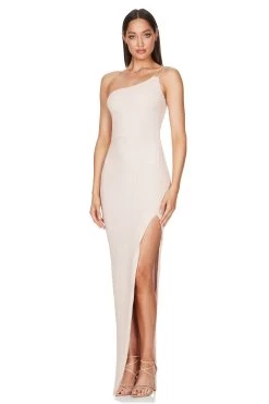 BUY IT NOOKIE Leilani One Shoulder Gown (Nude) -Fashion Evening Dress Store NJFM2218 LEILANI OS GOWN NUDE S a62e9bd2 0cb2 4e5c 903d 7d42a3cffb6d