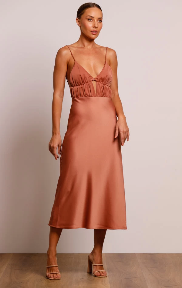 BUY IT PASDUCHAS Pinnacle Slip Midi Dress (Cinnamon) 4 BUY IT PASDUCHAS Pinnacle Slip Midi Dress (Cinnamon) - Image 2