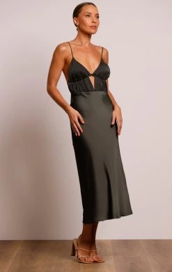 BUY IT PASDUCHAS Pinnacle Slip Midi Dress (Combat) -Fashion Evening Dress Store PD101219 Combat 2 600x aa596a6c 3698 40d0 b6f4 dfd9980391a9