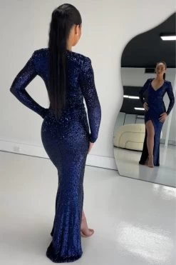 NOOKIE Selena Long Sleeve Gown (Navy Blue) RRP $489 8 NOOKIE Selena Long Sleeve Gown (Navy Blue) RRP $489 -Fashion Evening Dress Store USETHISFORWEBSITEPRODUCT 2023 05 30T121747.791 1