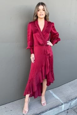 BUY IT ZIMMERMANN Silk Wrap Midi Dress (Pinot Red) -Fashion Evening Dress Store Zimmermannpinotwrap 993e8521 a662 4fa4 98b1 7bdc96a43701