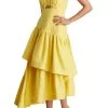 AJE Caliente Tiered Cut Out Dress (Daisy Yellow) - RRP $575 -Fashion Evening Dress Store aje caliente tiered cut out dress daisy yellow rrp 5 dress for a night 30753645