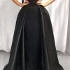 DRESS FOR A NIGHT Overskirt (Black Satin) - RRP $499