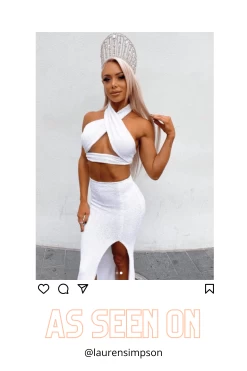 BUY IT DxN EXCLUSIVE - LS Two-Piece Gown (White) -Fashion Evening Dress Store dxn exclusive ls two piece gown white rrp 9 dress for a night 30754222 628d5985 6484 42b8 a0e3 810138515ff1