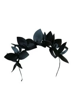 Hire MORGAN & TAYLOR Lavina Crown Fascinator (Black)