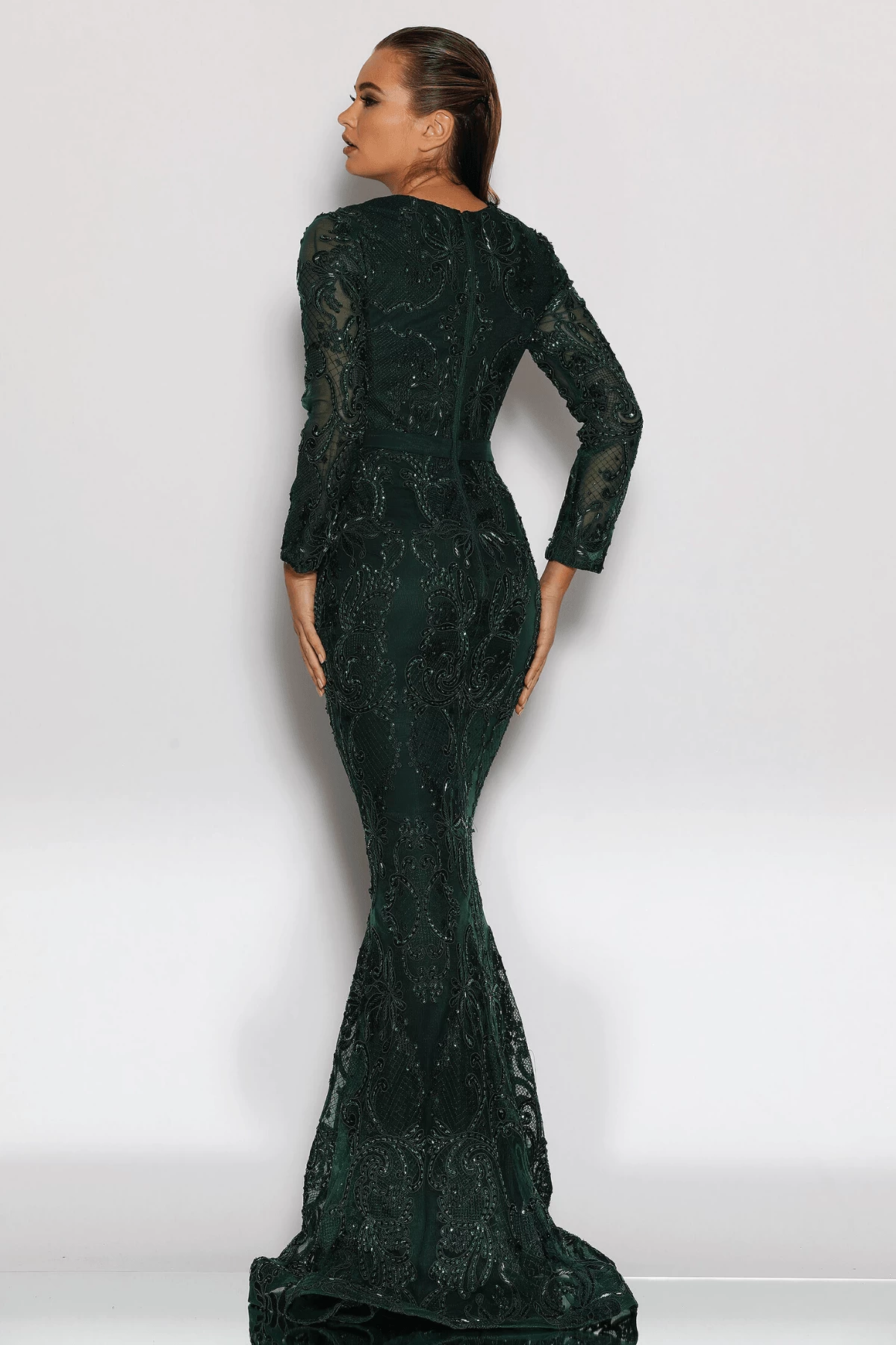 BUY IT JADORE Lauren Longsleeve Gown Jx2083 (Emerald) 5 BUY IT JADORE Lauren Longsleeve Gown Jx2083 (Emerald) - Image 3