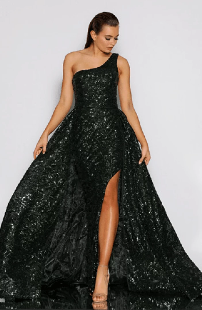 BUY IT JADORE Samantha Gown With Overskirt JX2010 (Bottle Green) 5 BUY IT JADORE Samantha Gown With Overskirt JX2010 (Bottle Green) - Image 3