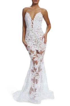 BUY IT NADINE MERABI Stella Gown (White)