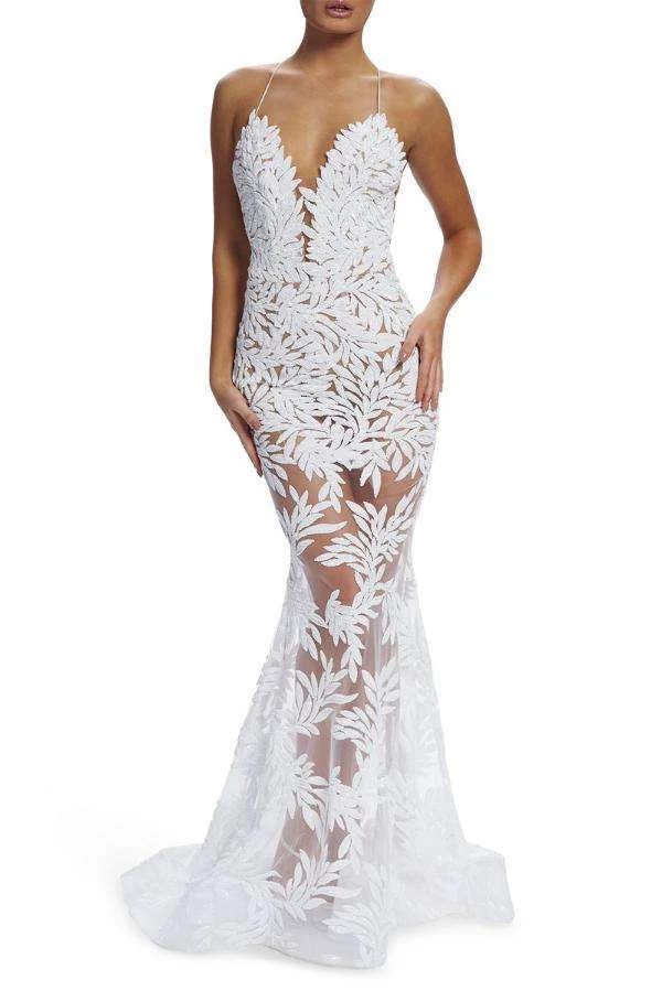 BUY IT NADINE MERABI Stella Gown (White) 3 BUY IT NADINE MERABI Stella Gown (White)