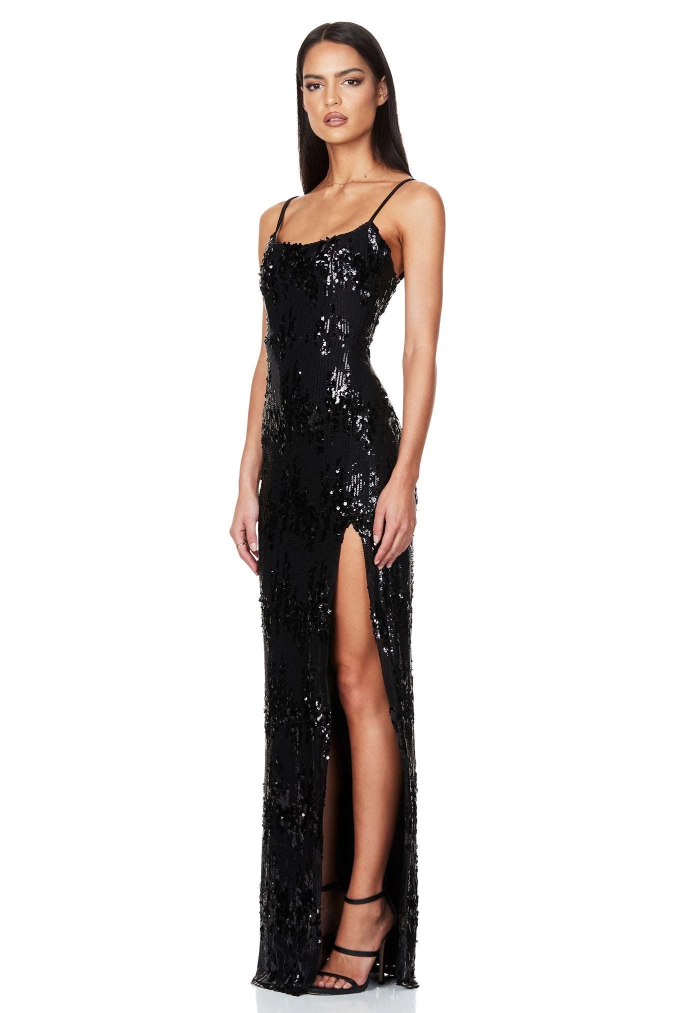 BUY IT NOOKIE Cascade Gown Black 7 BUY IT NOOKIE Cascade Gown Black - Image 5