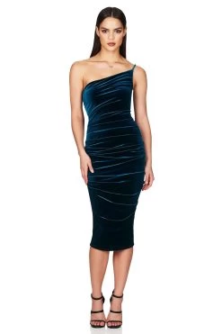 BUY IT NOOKIE Cherish Midi Dress (Teal)