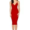 BUY IT NOOKIE Hustle Midi Dress (Red)