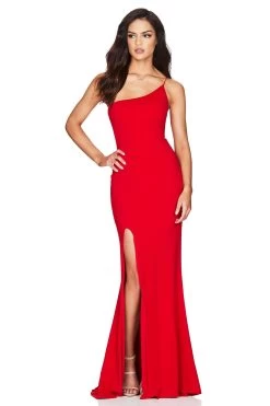 BUY IT NOOKIE Jasmine One Shoulder Gown (Red)