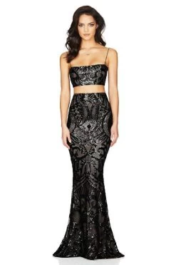 BUY IT NOOKIE Mon Cherie Two Piece Gown (Black)