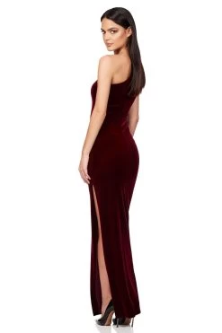 NOOKIE Rumi Gown (Red Velvet)- RRP $329 -Fashion Evening Dress Store nookie rumi gown red velvet rrp 9 dress for a night 30755934