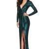 BUY IT NOOKIE Selena Long Sleeve Gown (Teal)