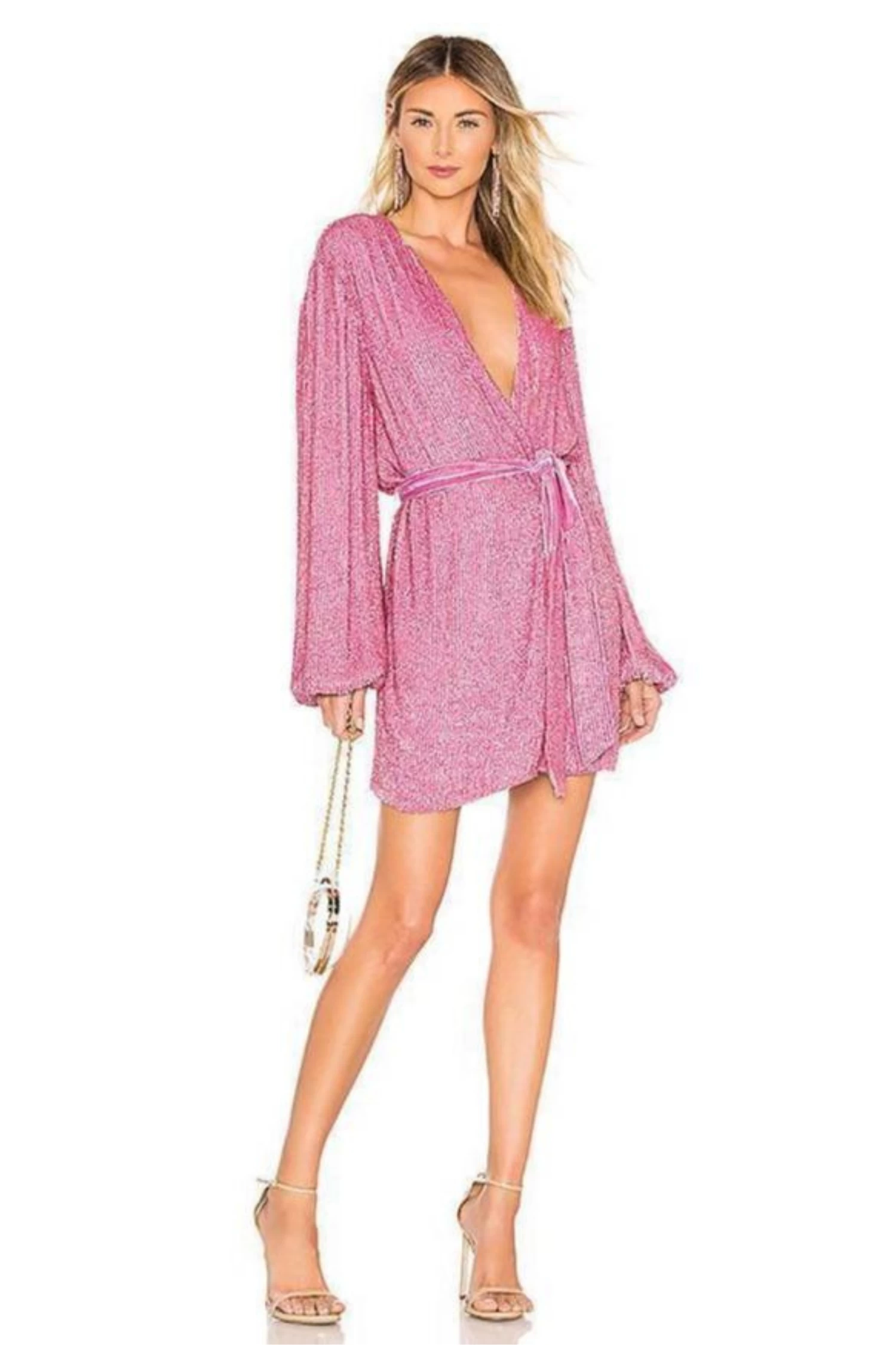 BUY IT RETROFETE Gabrielle Robe (Pastel Pink) 3 BUY IT RETROFETE Gabrielle Robe (Pastel Pink)