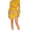ZIMMERMANN Zinnia Bow Cut Out Short Dress (Yellow) - RRP $595 -Fashion Evening Dress Store zimmermann zinnia bow cut out short dress yellow rrp 5 dress for a night 30757084